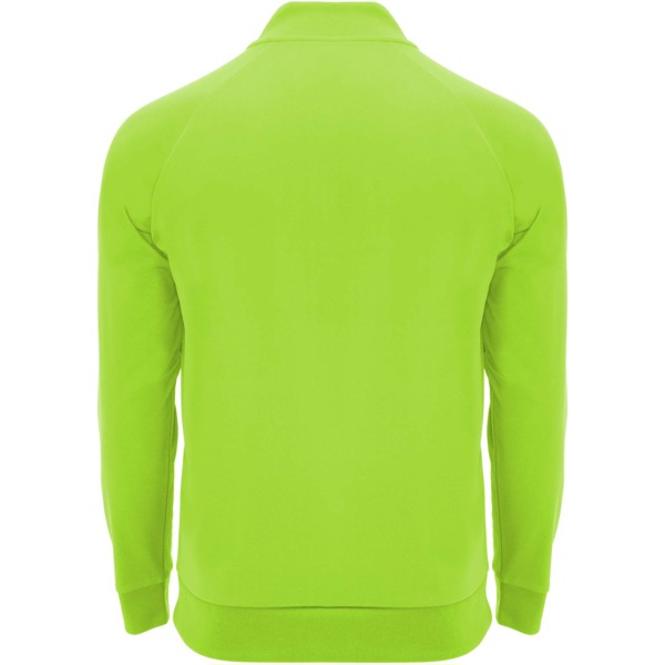 Felpa a maniche lunghe con zip a un quarto da bambino Epiro - Verde fluo / 14