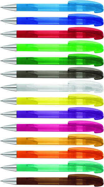 LOOK grip transparent SI guľôčkové pero - Žltá