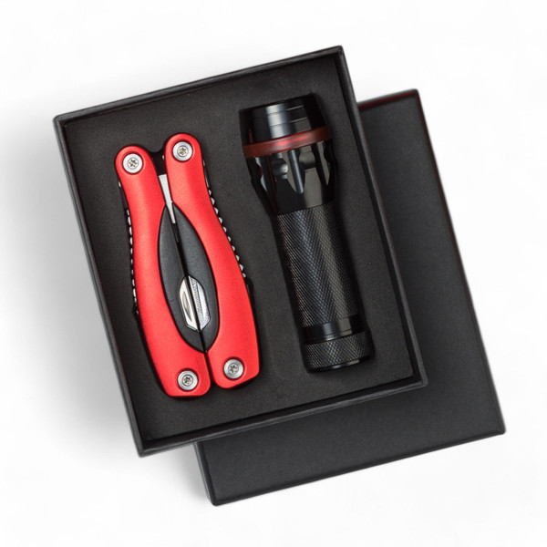 COFFRET COLORADO II, TORCHE ET MULTI-OUTIL - Rouge