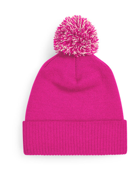 Snowstar Beanie - White / Black / ONE SIZE