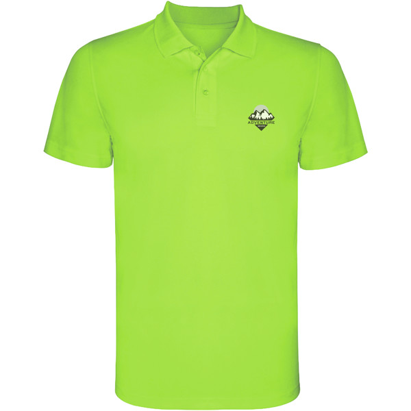 Polo sportiva a maniche corte da bambino Monzha - Lime / 4