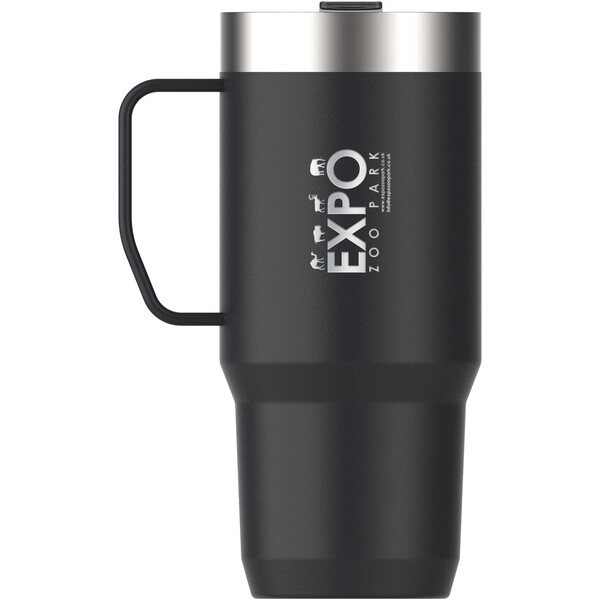 Caneca isolada Stanley Everyday Suburban 473 ml em aço inoxidável reciclado - Preto liso