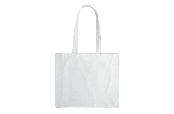 Skuldertaske bomuld OEKO-TEX® 140g/m² 40x10x35cm - Hvid