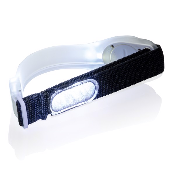 Xd Collection led safety strap, TPU, 222 mm - White / Black