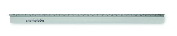 Trikotno ravnilo, aluminij, 30 cm