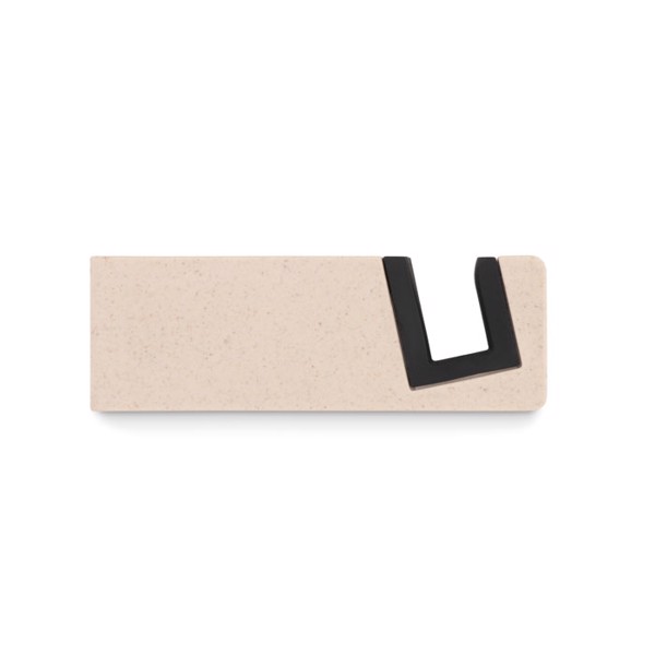Standol+ phone holder bamboo fibre, foldable - White