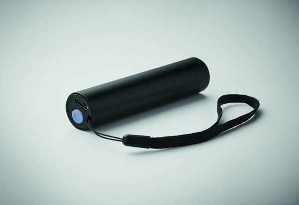Lampe rechargeable en alu. Aluminate