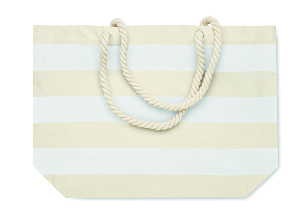 Borsa mare in cotone 220 gr/m² Heaven Stripe - Bianco