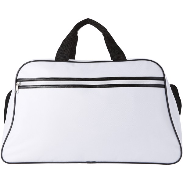 San Jose 2-stripe sports duffel bag 30L - White / White