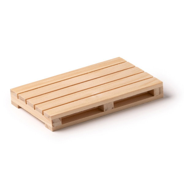 Personalised wooden coaster pallet shape