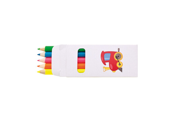 Set kratkih neonskih svinčnikov Lumino, les, 5 kos