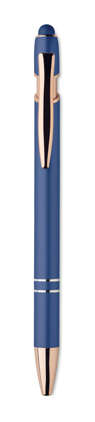 Stylo en aluminium recyclé Scribble - Bleu