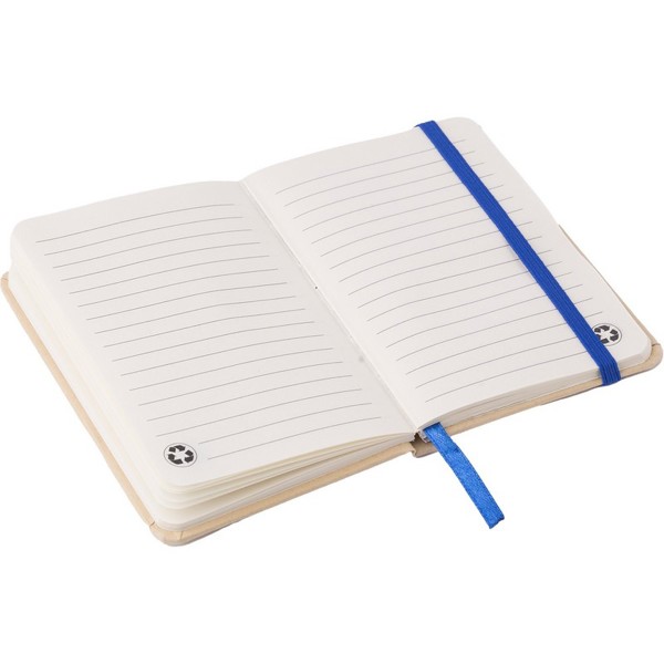 Recycled craft paper notebook A6 - blue