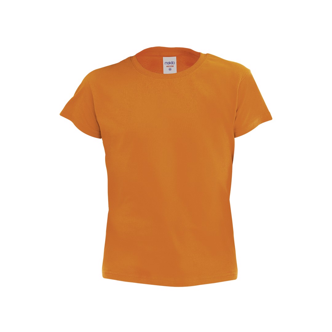 T-Shirt Criança Côr Hecom - Orange / 10-12
