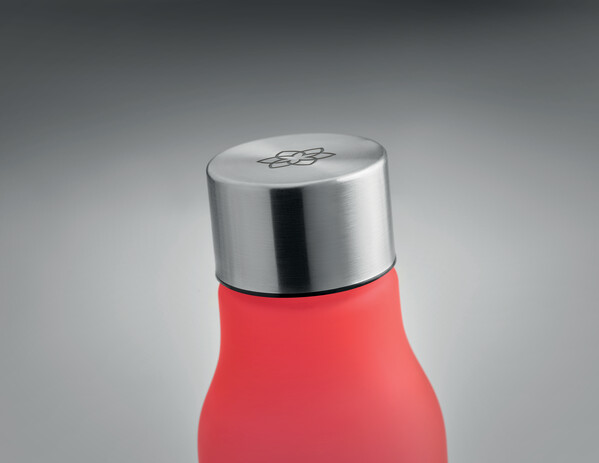 Bottiglia in RPET da 600ml Glacier Rpet - Rosso Trasparente