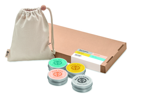 Branded By Earth veganski potovalni set, 50 g gel za umivanje telesa