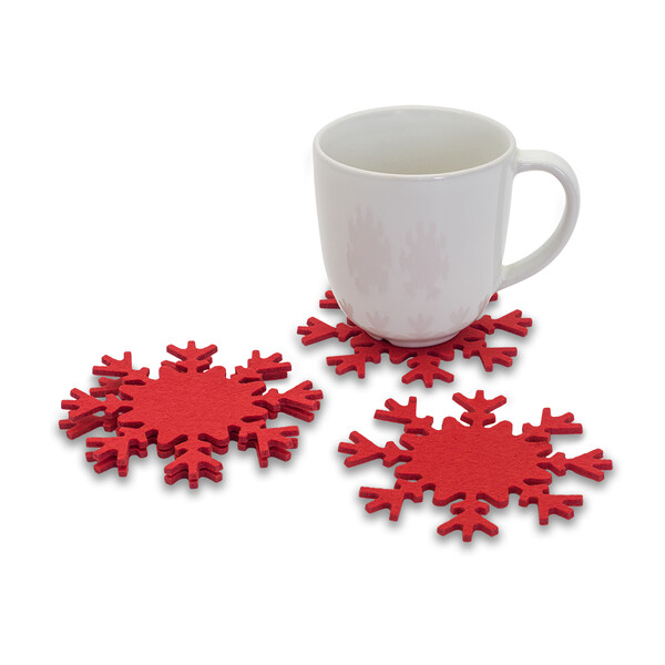 Snowflake felt pads