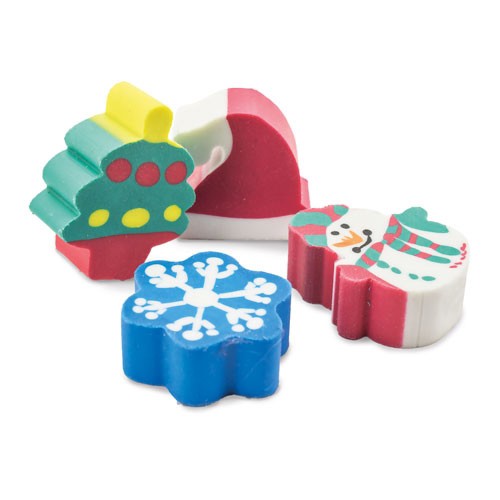 4 XMAS RUBBERS SET "HAL"