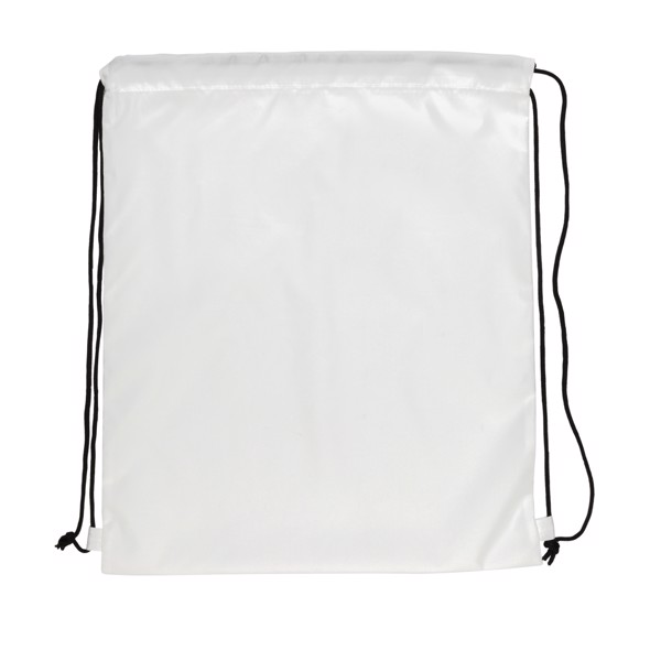 Sac cordelettes en rPET 190T Impact AWARE™ - Blanc