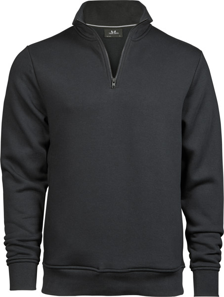 Pulover s 1/4 zadrgo Tee Jays | TJ 5438 - Temno siva / L