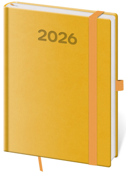 Denní diář Print Pop 2027, B6 - žlutá