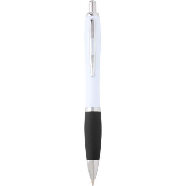 Nash recycled plastic ballpoint pen (blue ink) - Solid Black