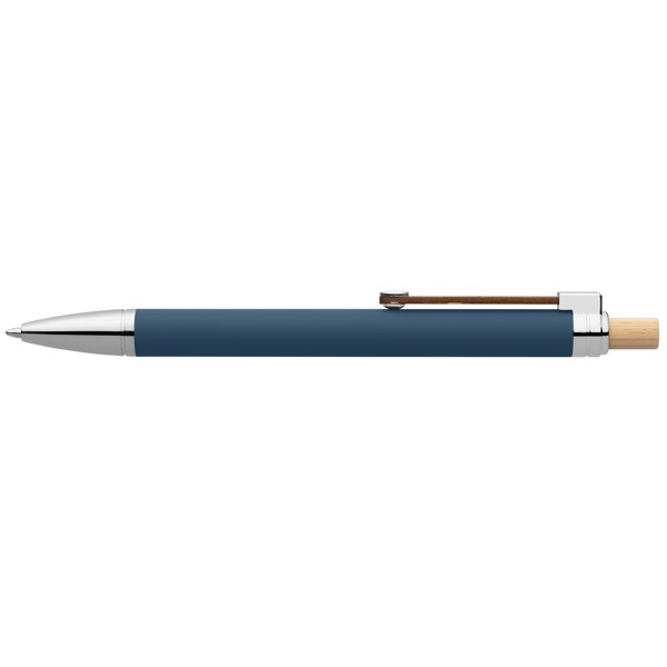 Stylo Phoenix Softy  en aluminium recyclé - Bleu roi / Jet d’encre 4 couleurs