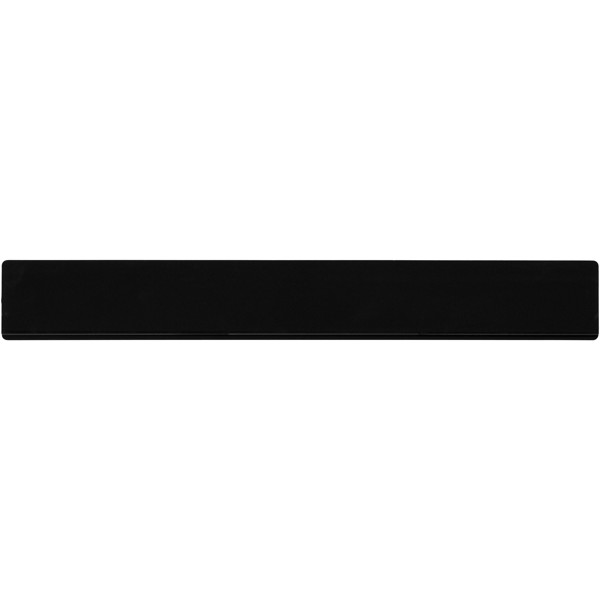 Refari 30 cm recycled plastic ruler - Black