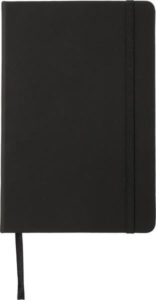 Notebook Bradley | Recycled PU | A5 | Squared - black