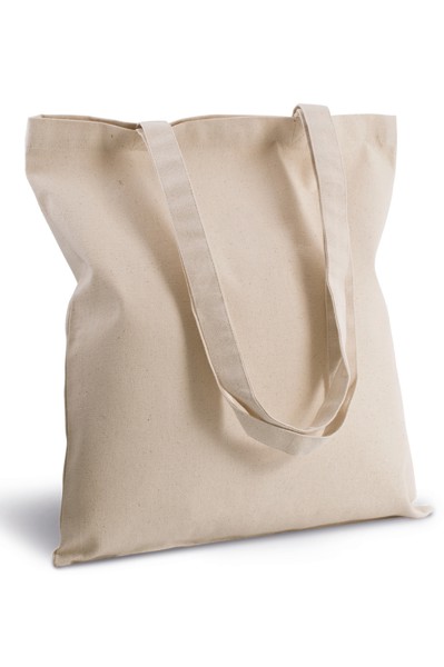 Cotton Canvas Shopper Bag - Metal Grey