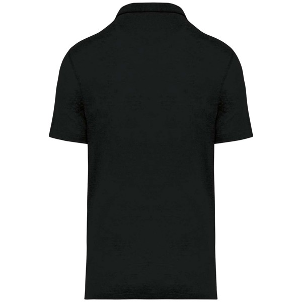 Men’S Linen Polo Shirt - S