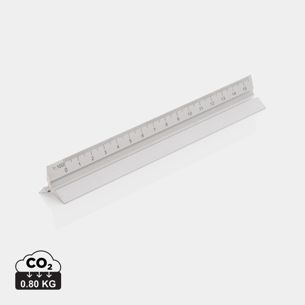 Xd Collection ravnilo aluminij, 15 cm, 5 skal