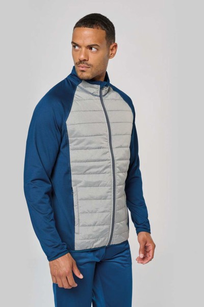 Dual-Fabric Sports Jacket - Dark Royal Blue / Black / XS