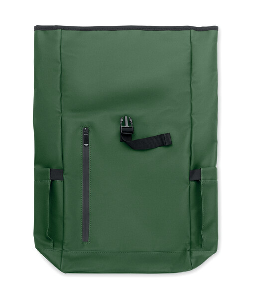 Rolltop laptop rugzak 600D Bangkok Roll - Donker Marinegroen