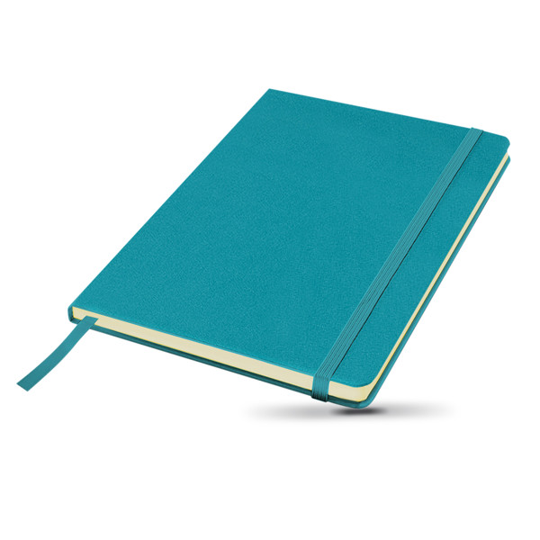 Bloc-Notes, Couverture Rigide En Carton Et Pochette - Bleu Turquoise
