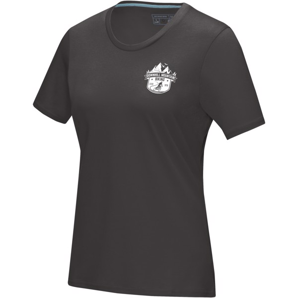 T-shirt para mulher orgânica "Azurite" - Cinza tempestade / L