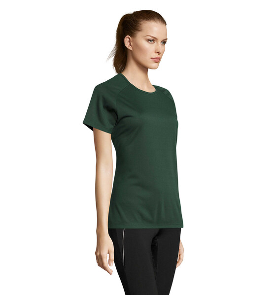 SPORTY T-SHIRT SENHORA 140g Sporty Women - Verde GarrafaS