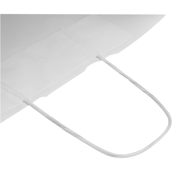Kraft papieren tas 80–90 g/m² met gedraaide handvatten – 25 x 15 x 32 cm - Wit