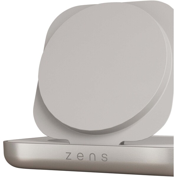 Zens 15 W magnetische oplader voor nachtkastje - Wit