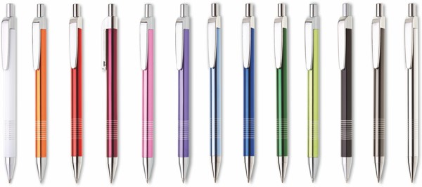 Lauria Metal Ballpoint Pen - White