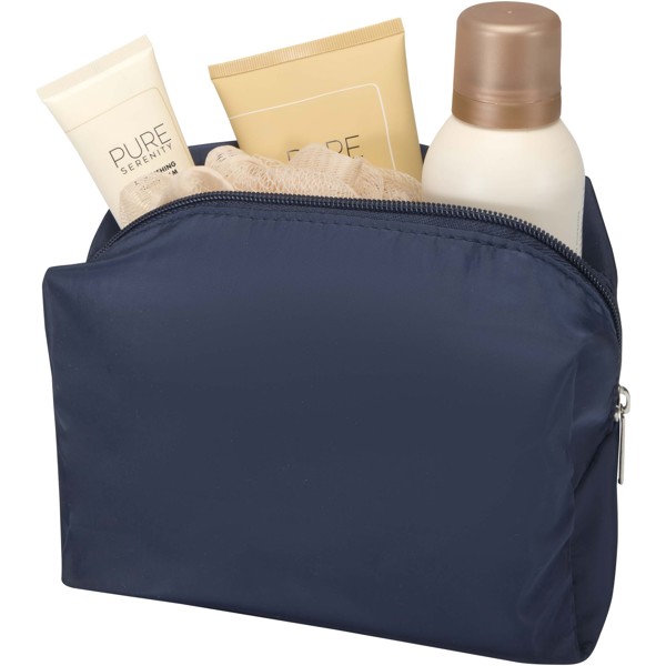 Trousse de toilette Muse en RPET certifiée GRS - Marine