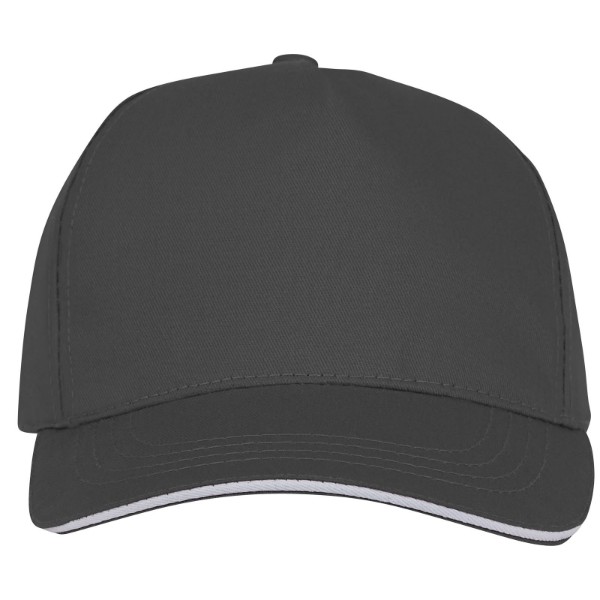 Casquette sandwich 5 panneaux Ceto - Gris storm