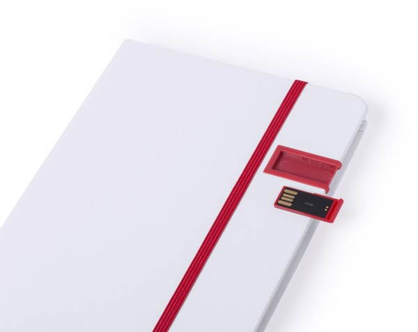 Bloc Notas USB Boltuk - Rojo