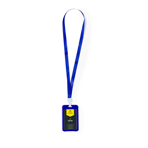 Lanyard Porte-Badge Fleck - Blanc