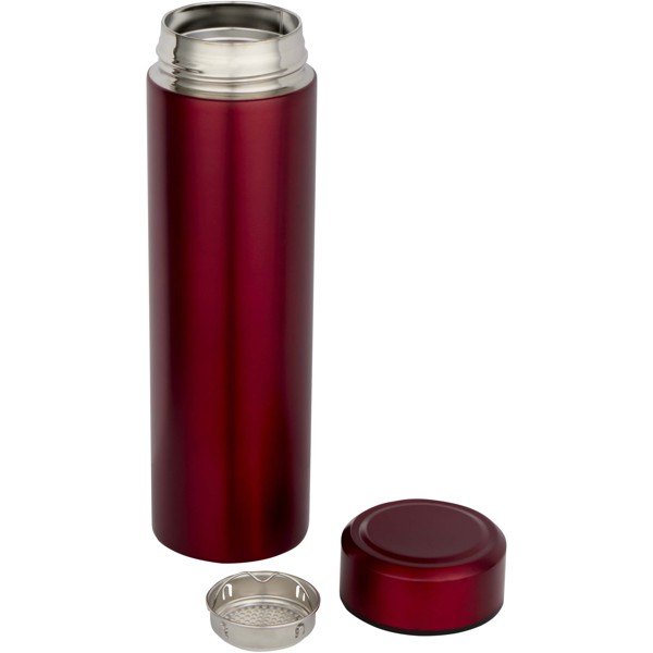 Thermos in acciaio inox a doppia parete con infusore per tè Taylor da 450 ml - Rosso