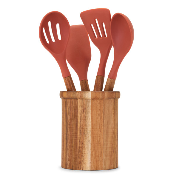 Set de 4 ustensiles avec pot