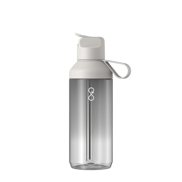 Ocean Bottle GO Clear 710 ml water bottle - Rock Grey