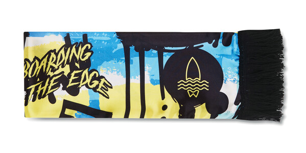 Lowest priced full colour double layer scarf. Made of satin fabric - Black