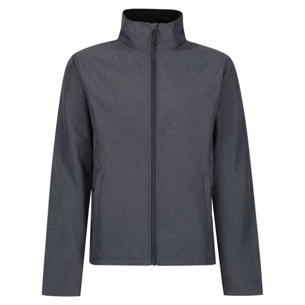Limestone Marl Printable Softshell Jacket - Navy / Black / S