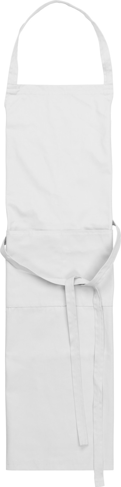 Cotton and polyester (240 gr/m²) apron - White